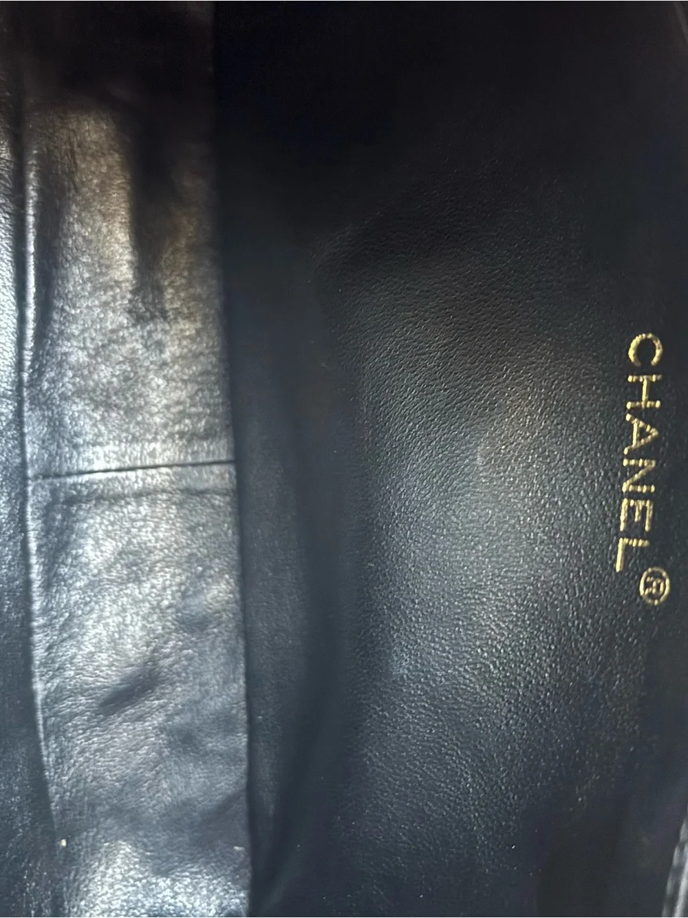 CHANEL black quilted